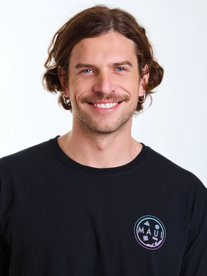 POLERA MC PACIFIC NEGRO HOMBRE MAUI AND SONS - 5