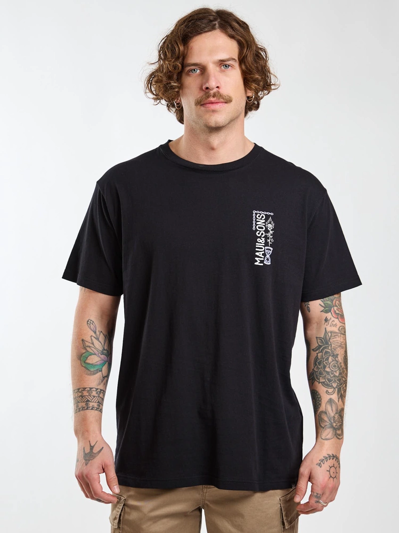 POLERA MC SANDY NEGRO HOMBRE MAUI AND SONS - 1