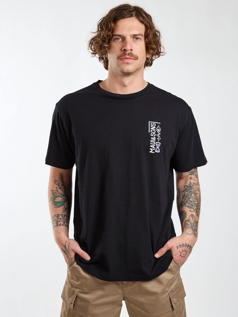POLERA MC SANDY NEGRO HOMBRE MAUI AND SONS - 7