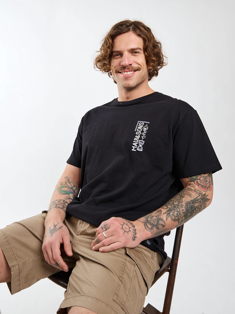 POLERA MC SANDY NEGRO HOMBRE MAUI AND SONS - 8