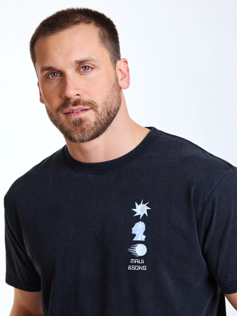 POLERA MC SUN NEGRO HOMBRE MAUI AND SONS - 5
