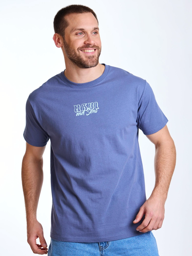 POLERA MC GRID CELESTE HOMBRE MAUI AND SONS - 1