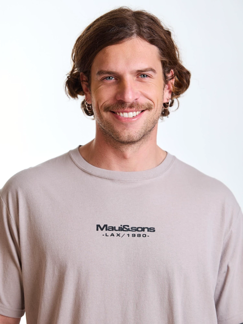 POLERA MC ESSENTIAL BEIGE HOMBRE MAUI AND SONS - 4