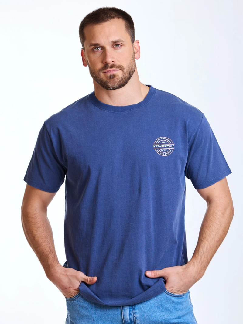 POLERA MC ENDLESS AZUL HOMBRE MAUI AND SONS - 1