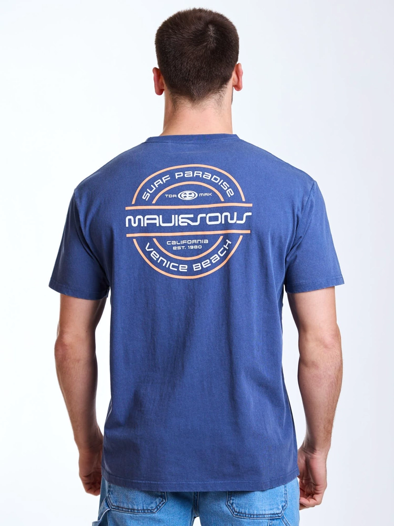 POLERA MC ENDLESS AZUL HOMBRE MAUI AND SONS - 2