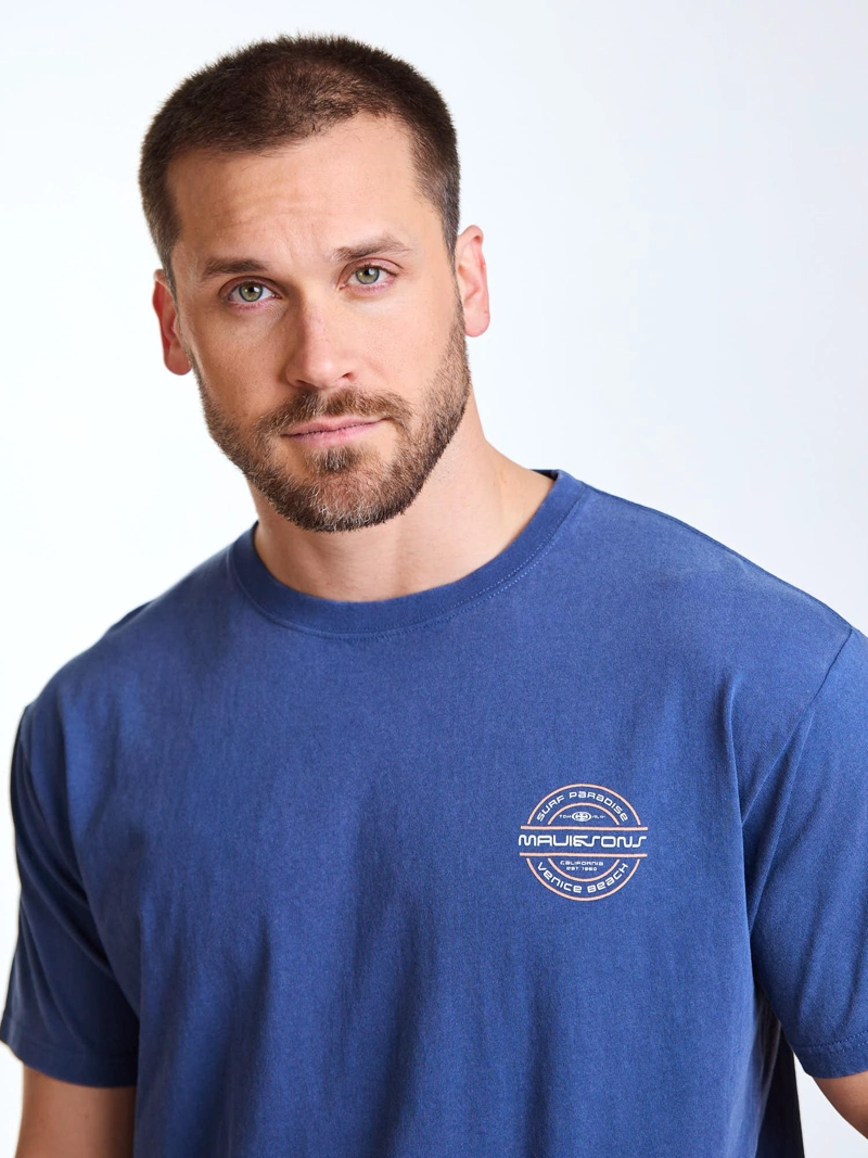 POLERA MC ENDLESS AZUL HOMBRE MAUI AND SONS - 5