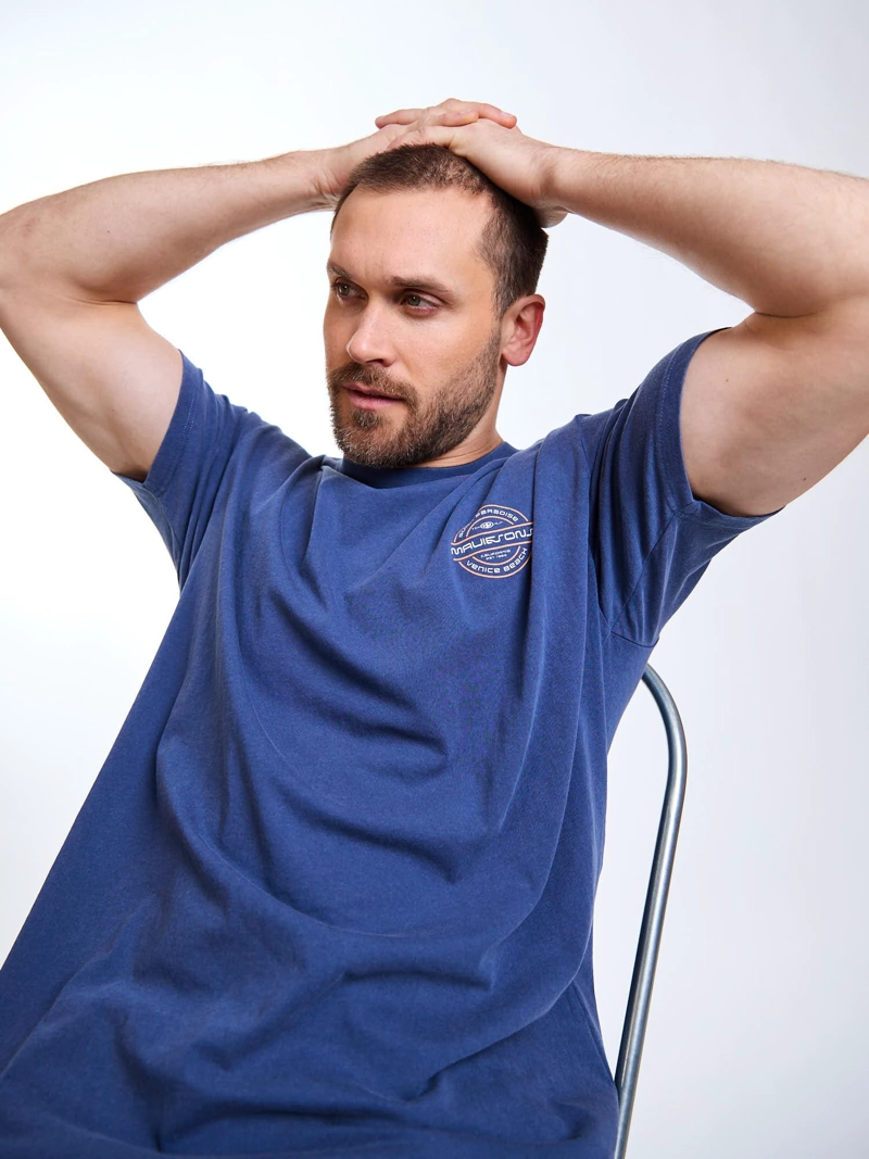POLERA MC ENDLESS AZUL HOMBRE MAUI AND SONS - 7