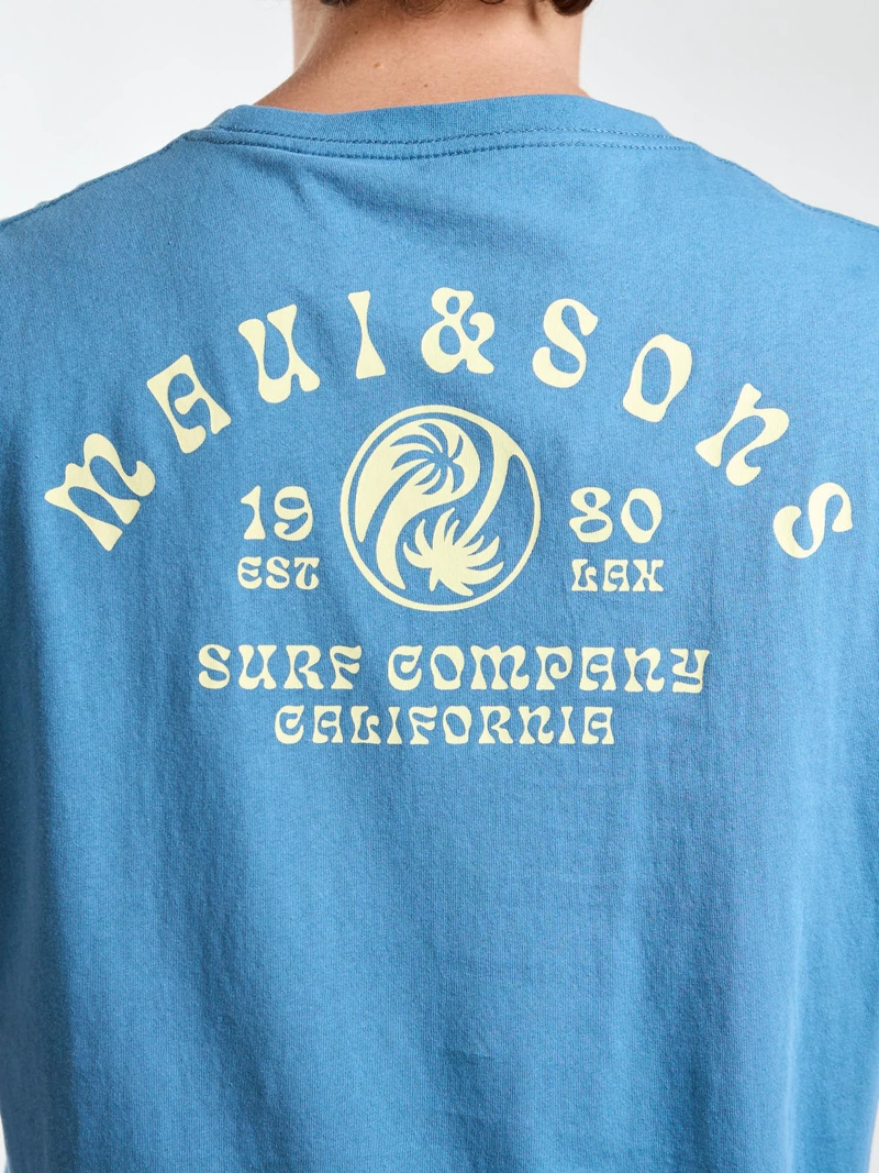 POLERA MC VIBES CELESTE HOMBRE MAUI AND SONS - 6