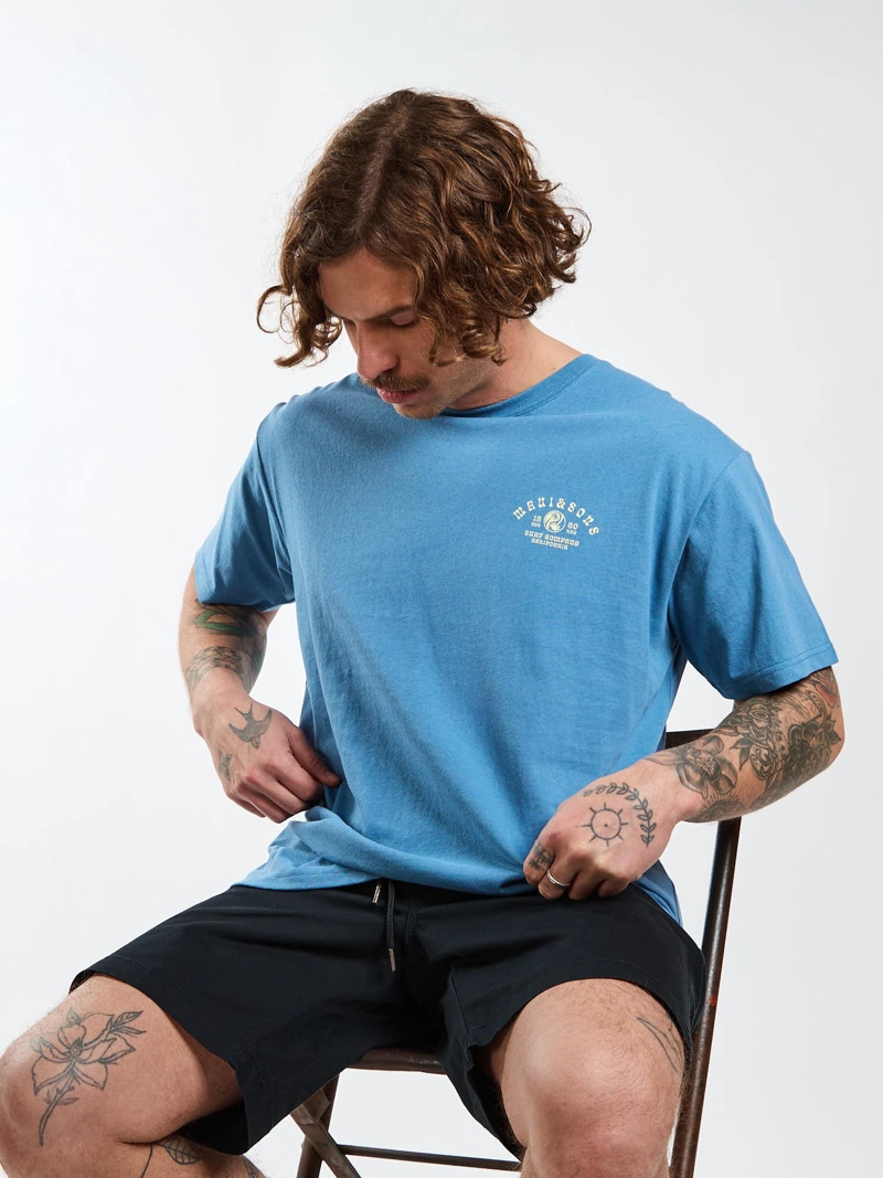POLERA MC VIBES CELESTE HOMBRE MAUI AND SONS - 8