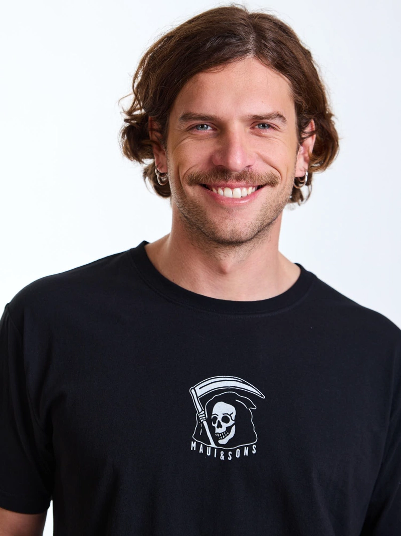 POLERA MC ROAMER NEGRO HOMBRE MAUI AND SONS - 5