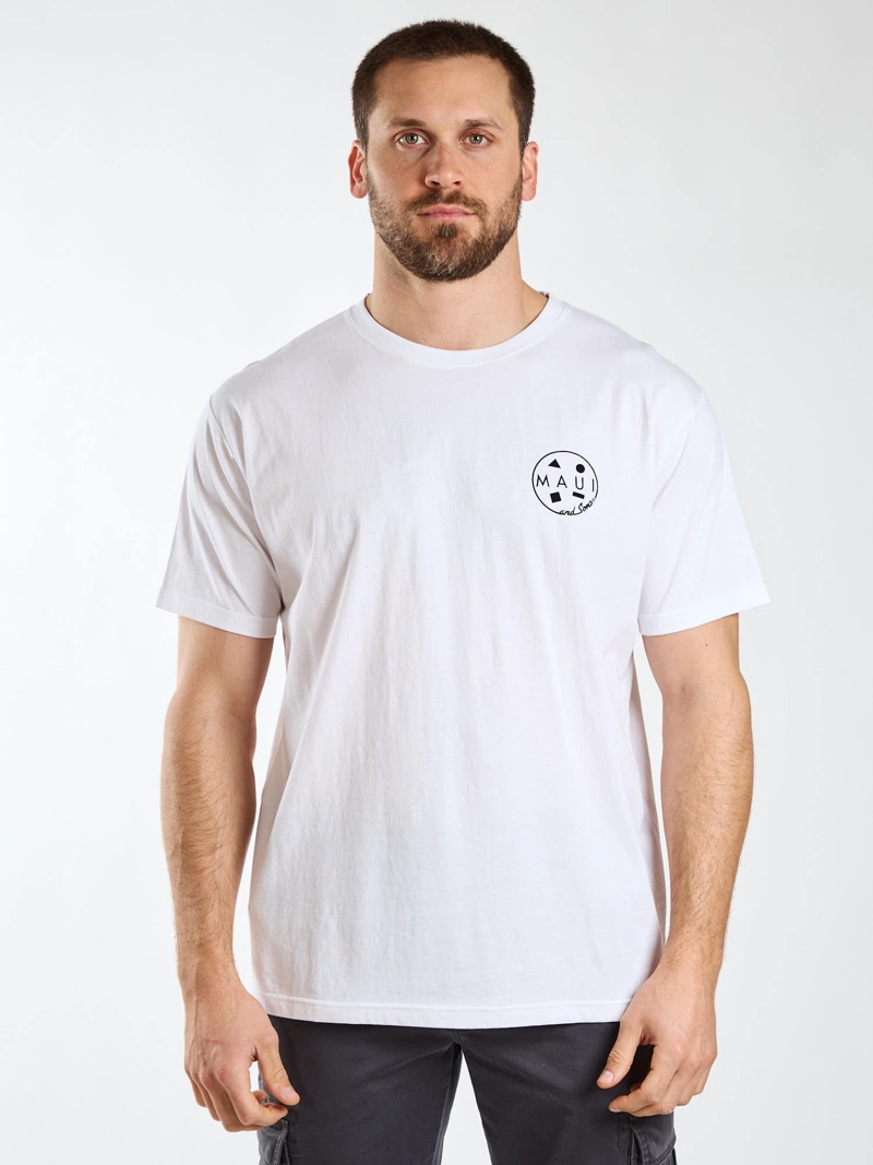 POLERA MC PALMS BLANCO HOMBRE MAUI AND SONS - 1