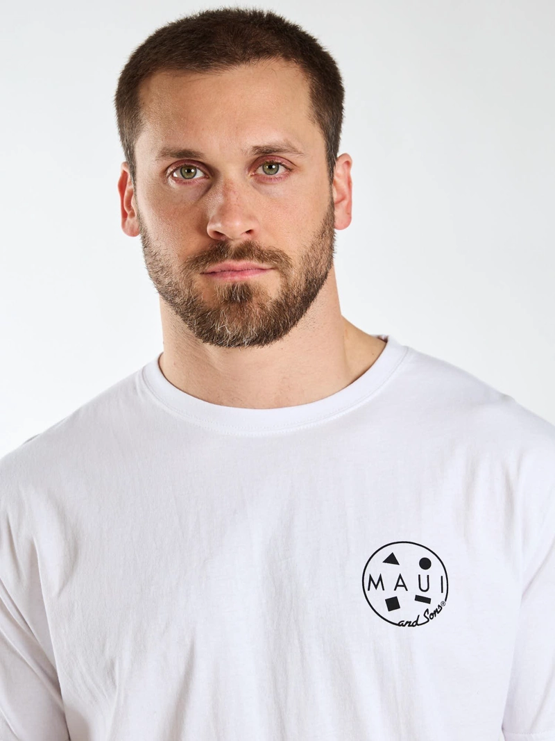 POLERA MC PALMS BLANCO HOMBRE MAUI AND SONS - 4