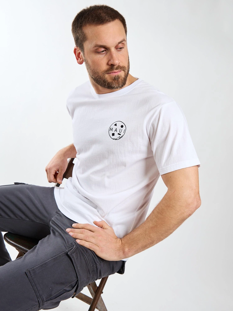 POLERA MC PALMS BLANCO HOMBRE MAUI AND SONS - 7