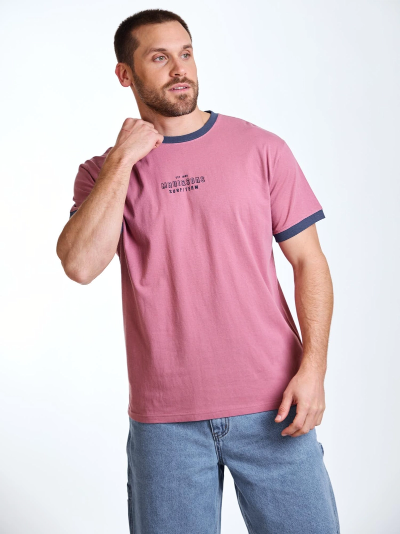 POLERA MC SURFSIDE ROSADO HOMBRE MAUI AND SONS - 6
