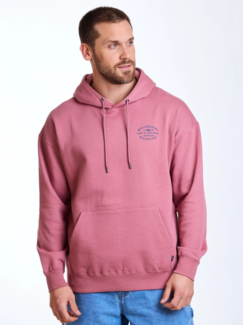 POLERON CANGURO COASTAL ROSADO HOMBRE MAUI AND SONS - 1