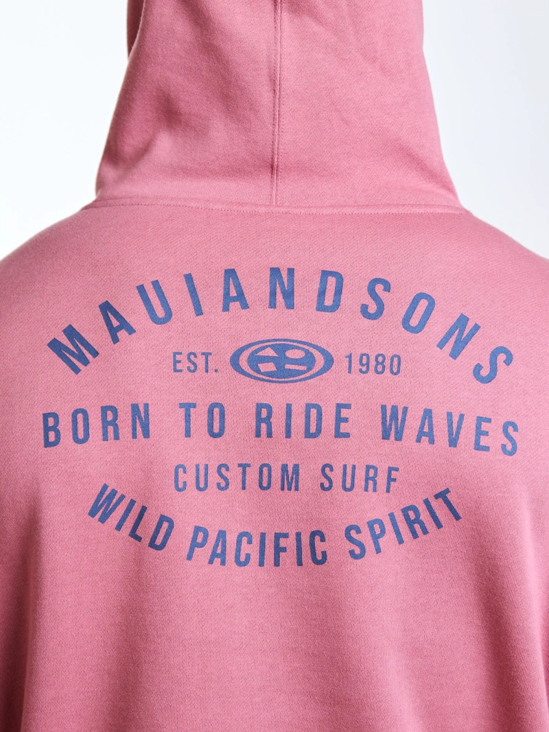 POLERON CANGURO COASTAL ROSADO HOMBRE MAUI AND SONS - 4