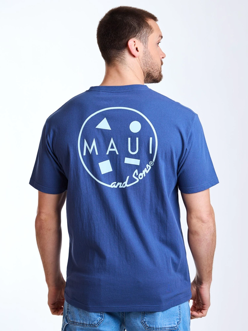 POLERA MC PALMS AZUL HOMBRE MAUI AND SONS - 2