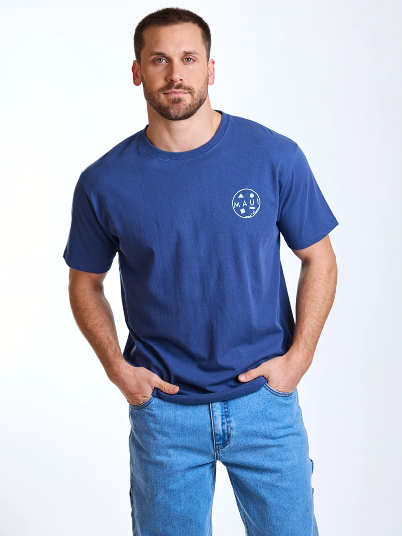 POLERA MC PALMS AZUL HOMBRE MAUI AND SONS - 6