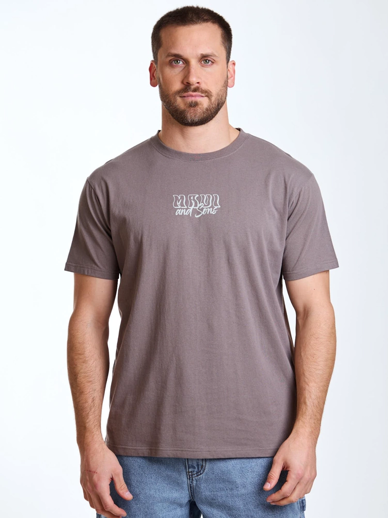 POLERA MC GRID CAFE  HOMBRE MAUI AND SONS - 1