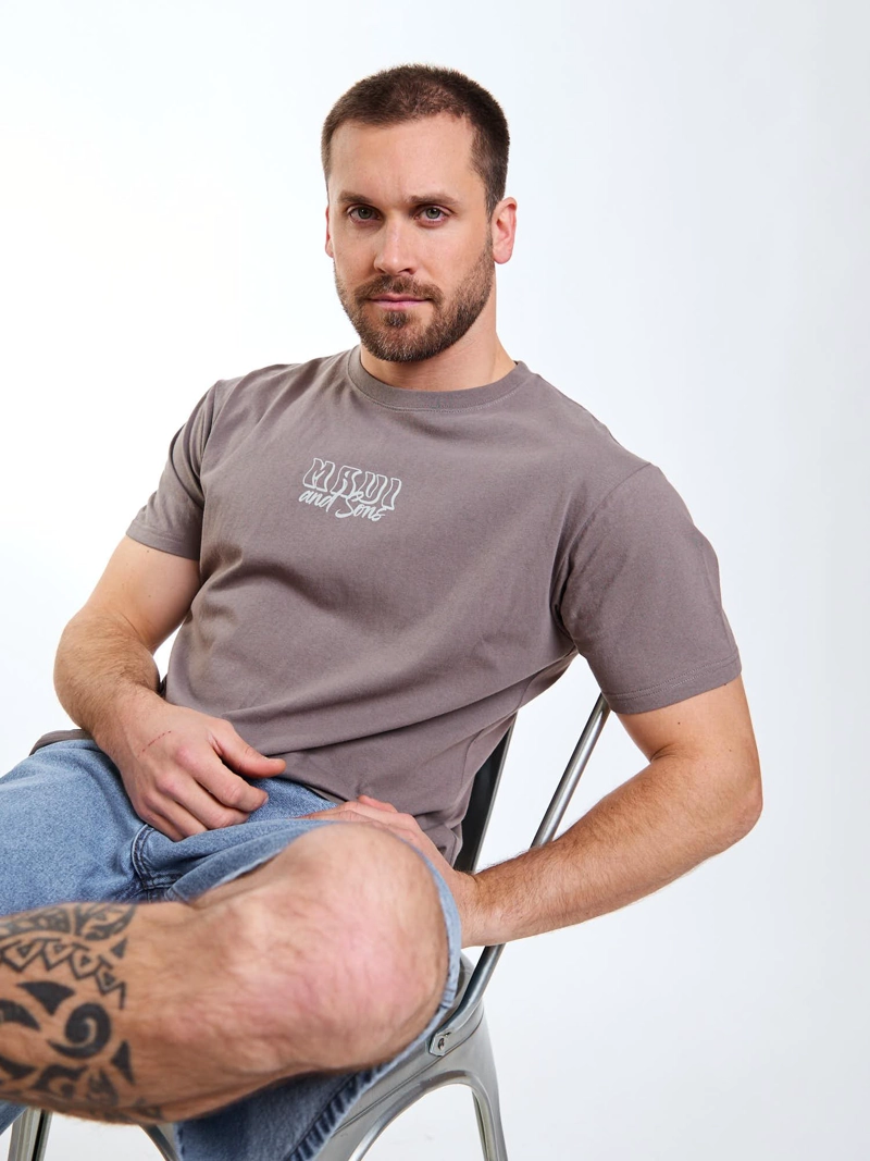 POLERA MC GRID CAFE  HOMBRE MAUI AND SONS - 7