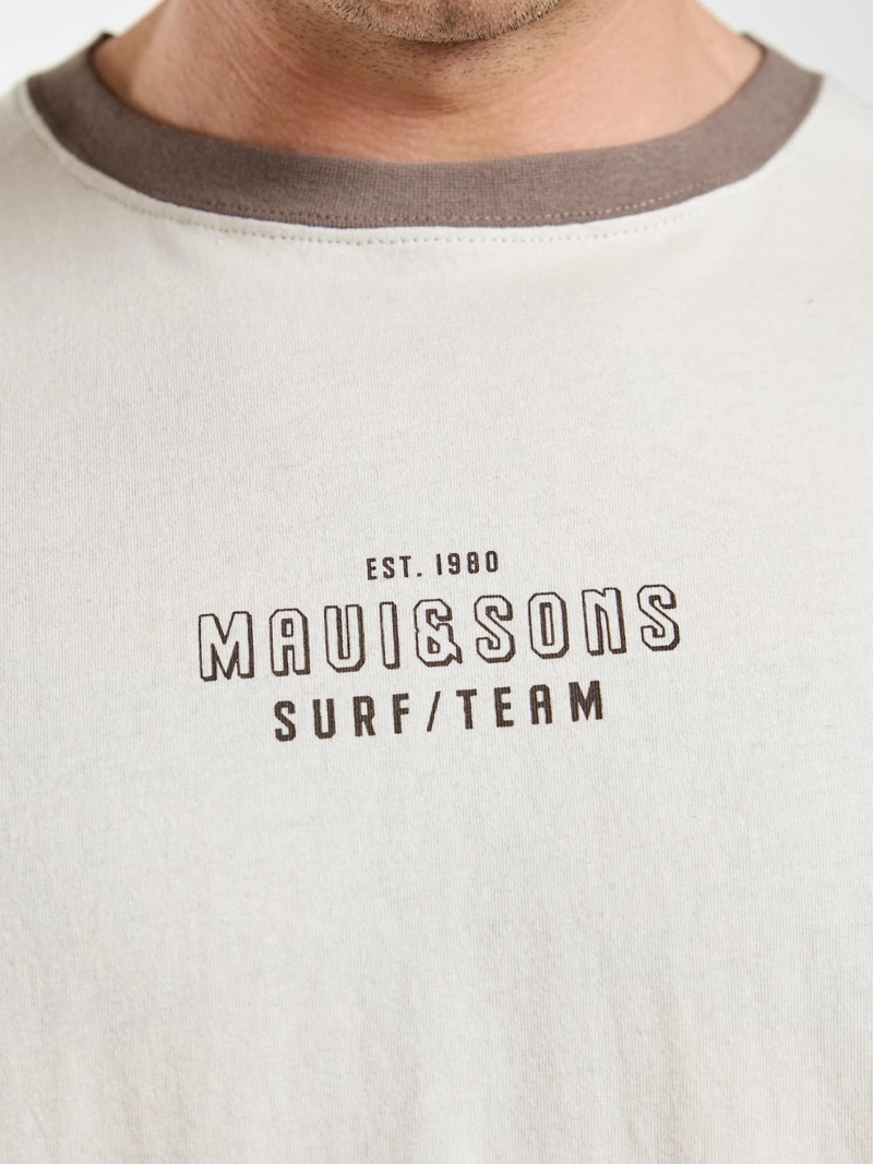 POLERA MC SURFSIDE BLANCO HOMBRE MAUI AND SONS - 5
