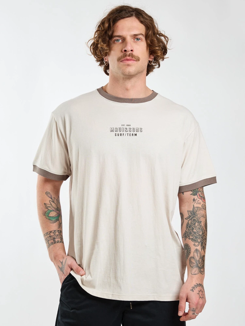 POLERA MC SURFSIDE BLANCO HOMBRE MAUI AND SONS - 6
