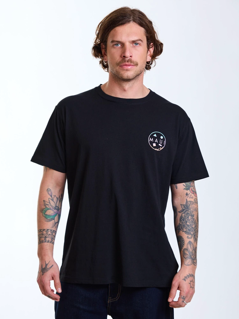 POLERA MC GRADIENT NEGRO HOMBRE MAUI AND SONS - 1