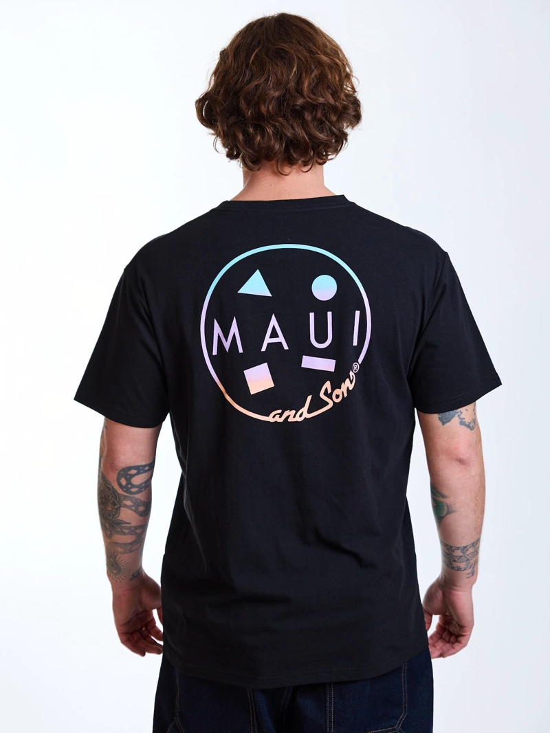 POLERA MC GRADIENT NEGRO HOMBRE MAUI AND SONS - 2