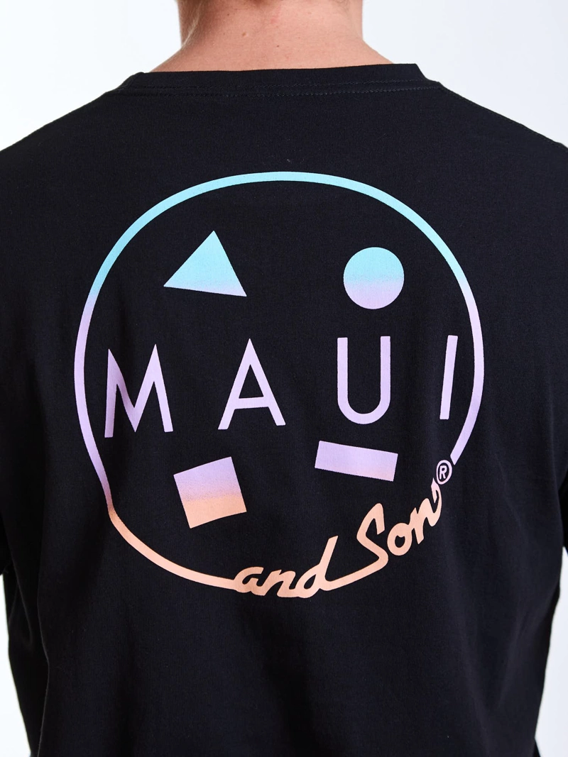 POLERA MC GRADIENT NEGRO HOMBRE MAUI AND SONS - 4