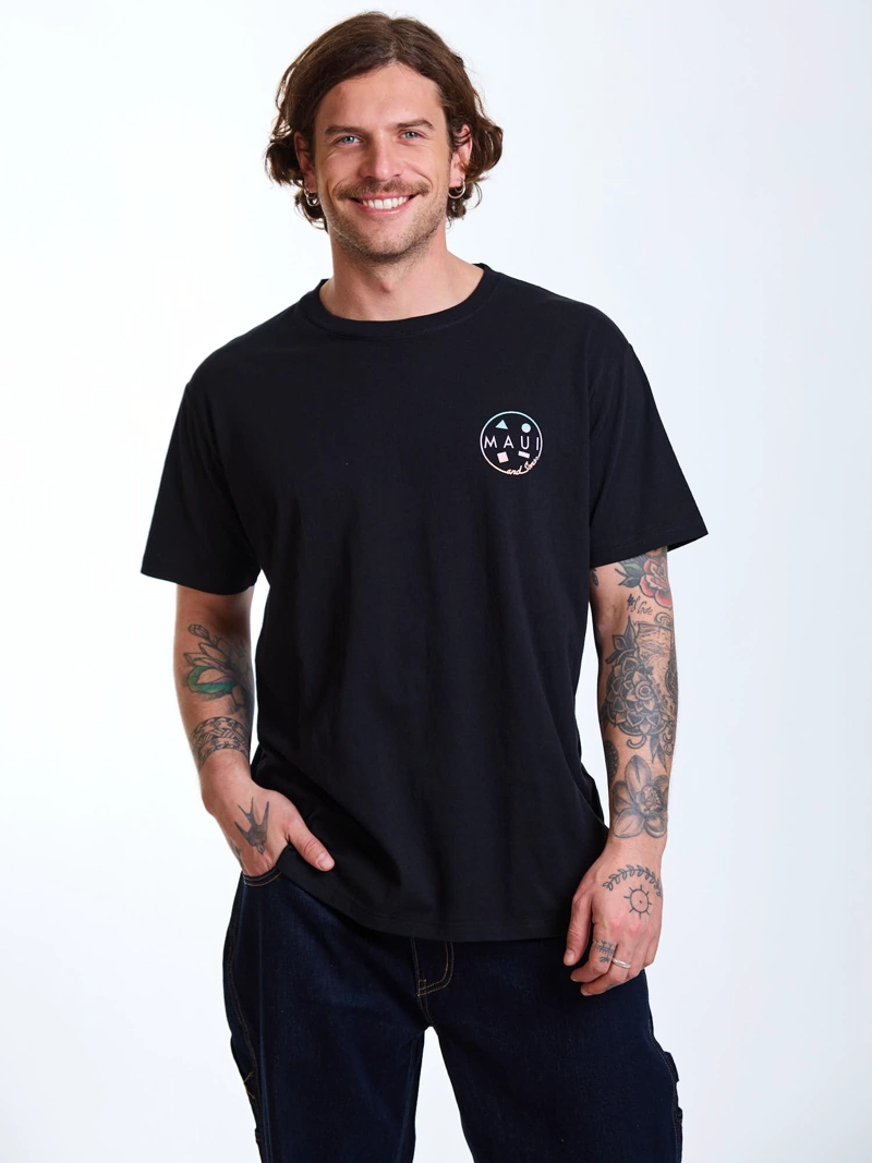 POLERA MC GRADIENT NEGRO HOMBRE MAUI AND SONS - 7