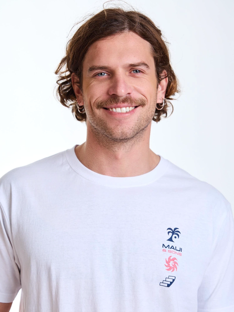 POLERA MC COAST BLANCO HOMBRE MAUI AND SONS - 5