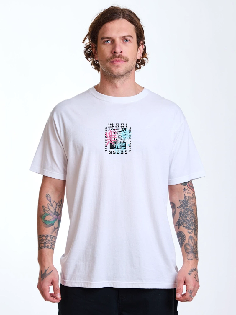 POLERA MC VENICE BLANCO HOMBRE MAUI AND SONS - 1