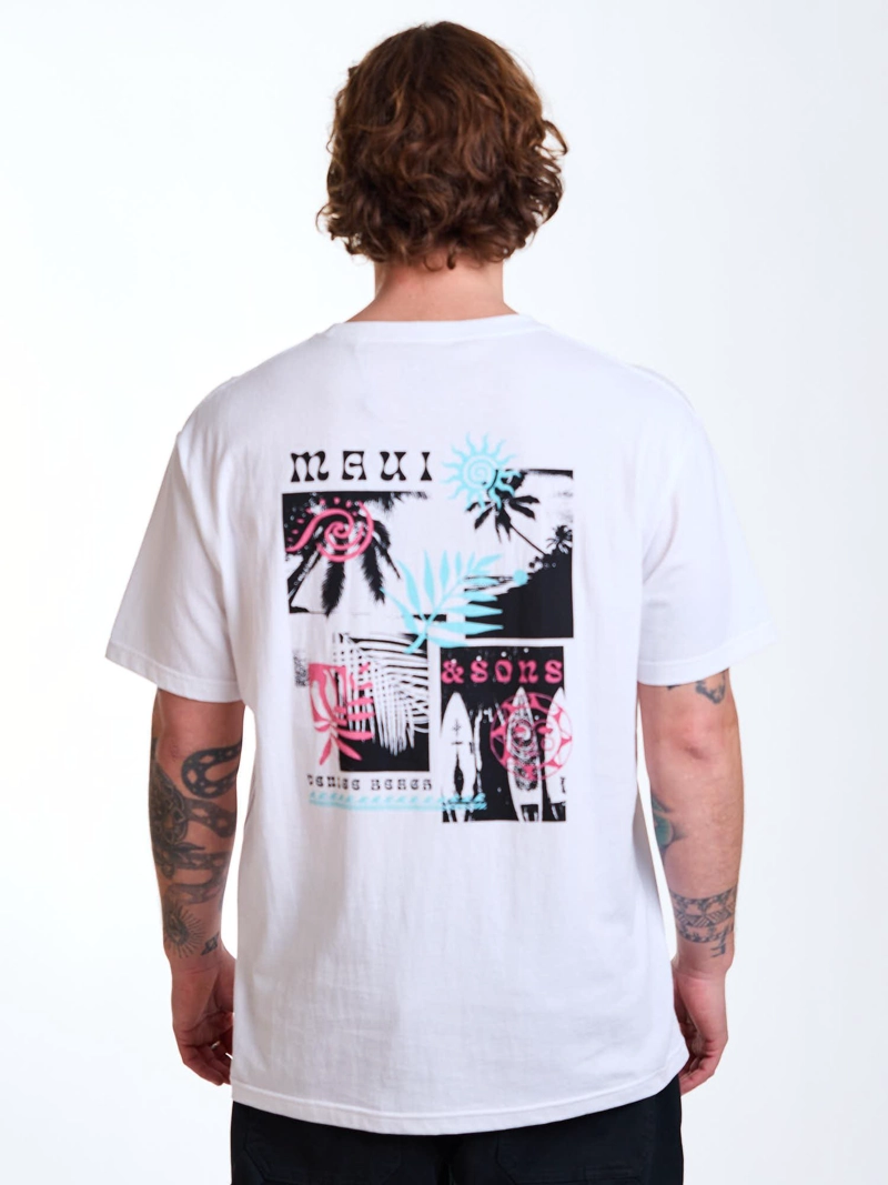 POLERA MC VENICE BLANCO HOMBRE MAUI AND SONS - 2