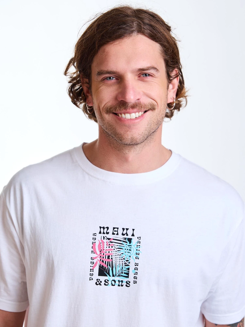 POLERA MC VENICE BLANCO HOMBRE MAUI AND SONS - 5