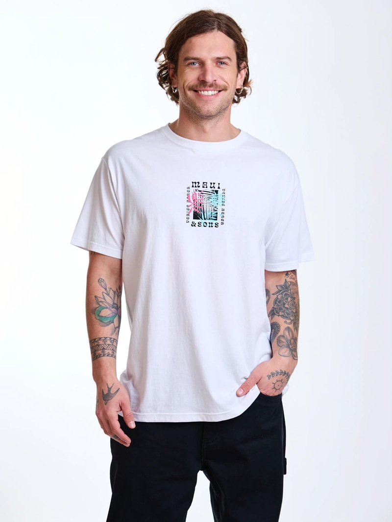 POLERA MC VENICE BLANCO HOMBRE MAUI AND SONS - 7