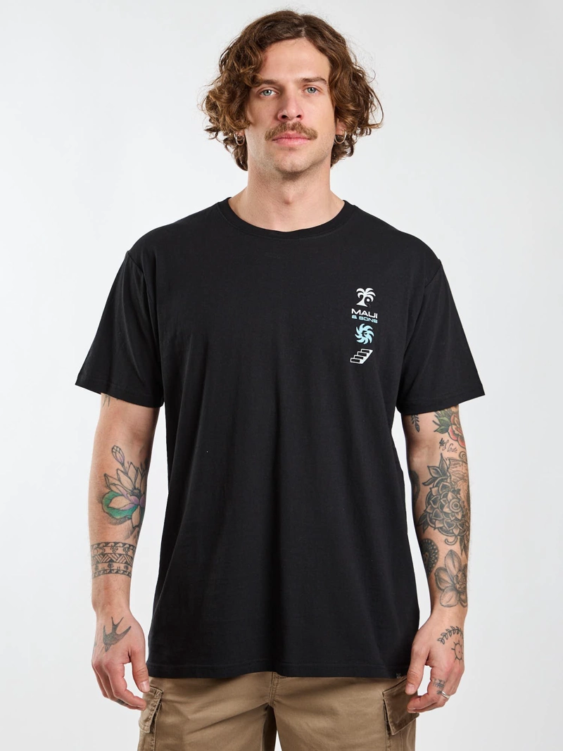 POLERA MC COAST NEGRO HOMBRE MAUI AND SONS - 1