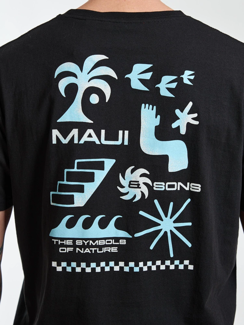 POLERA MC COAST NEGRO HOMBRE MAUI AND SONS - 4