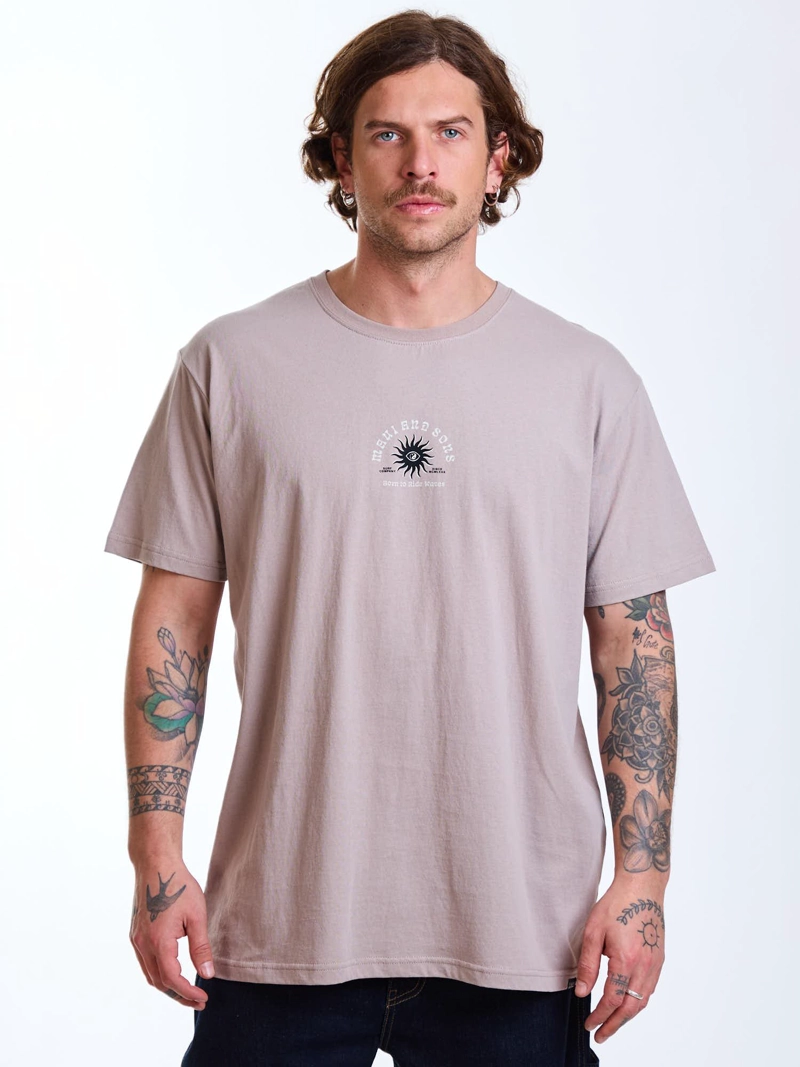 POLERA MC WAVES BEIGE HOMBRE MAUI AND SONS - 1