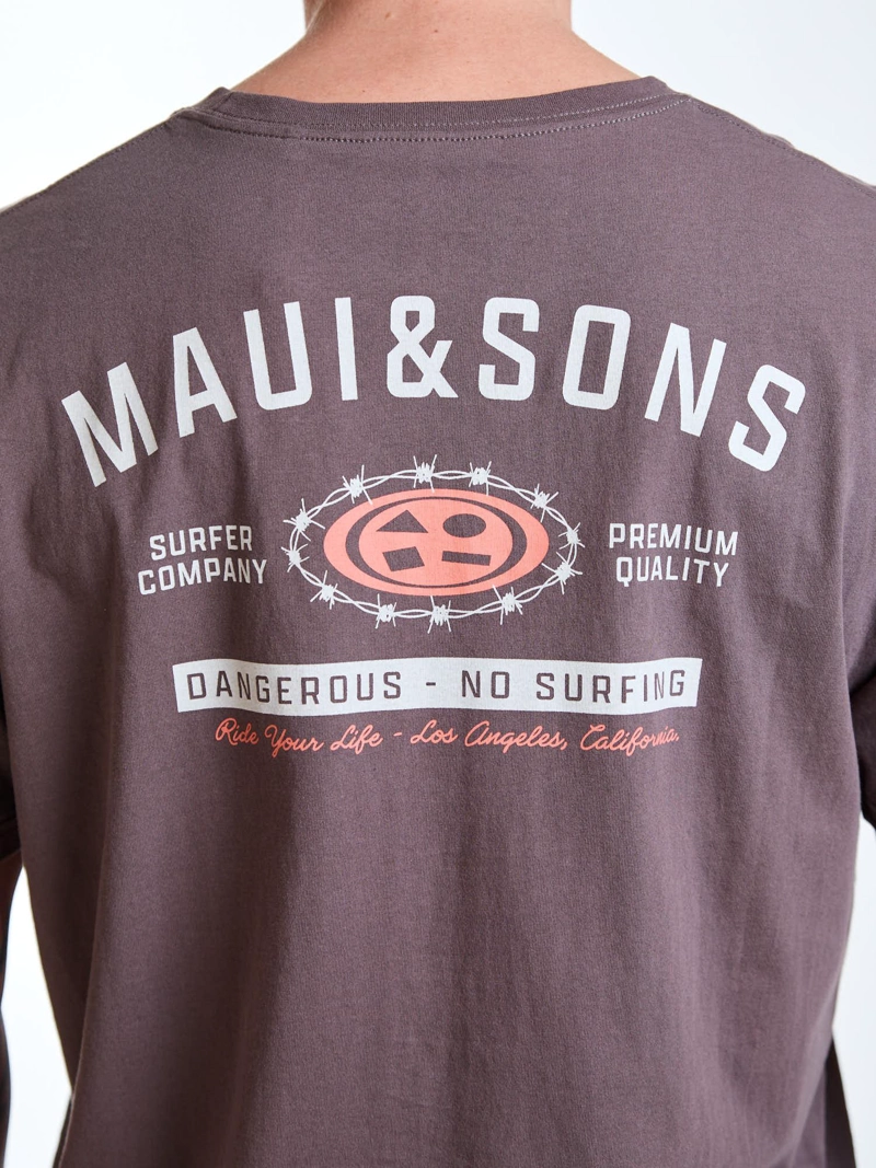 POLERA MC SURFER CAFE  HOMBRE MAUI AND SONS - 4