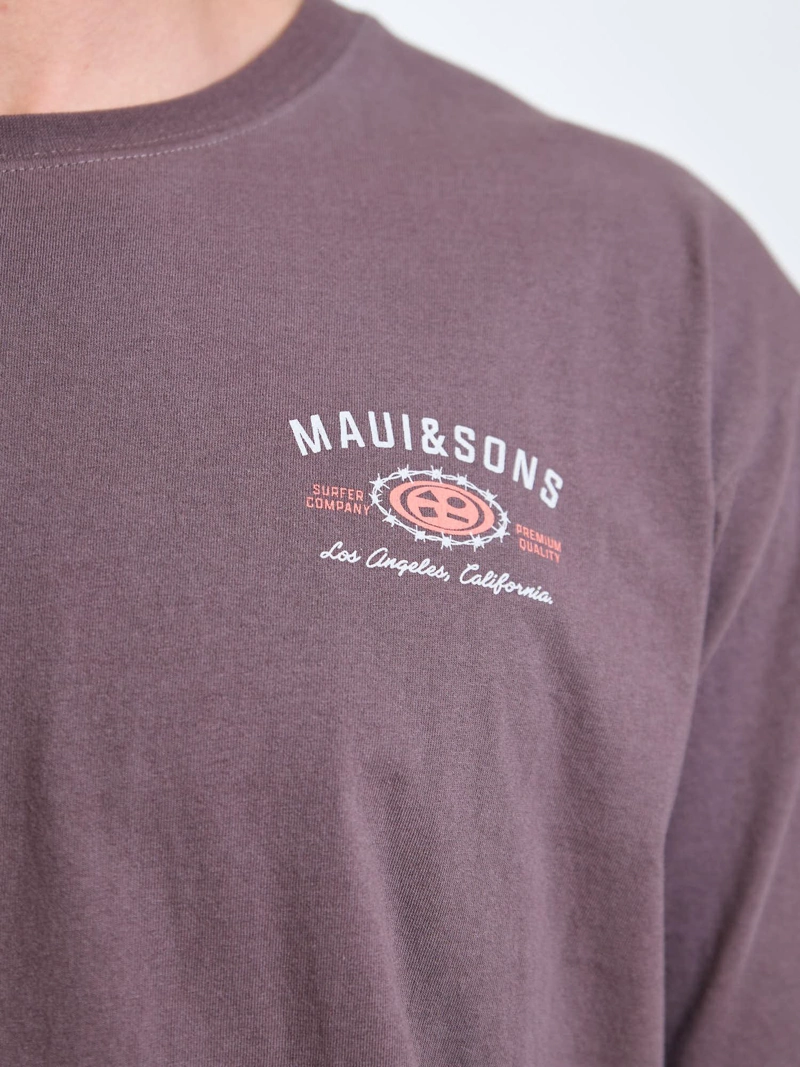 POLERA MC SURFER CAFE  HOMBRE MAUI AND SONS - 6