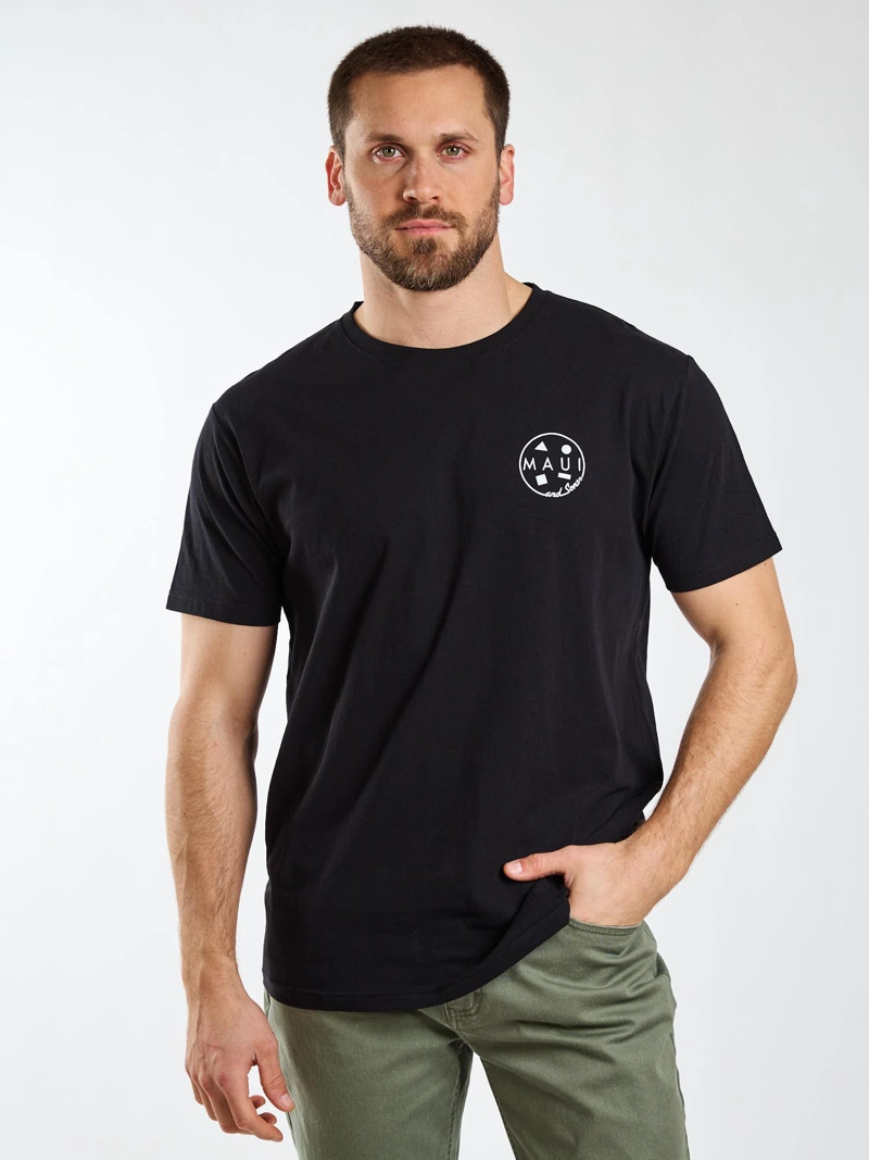 POLERA MC PALMS NEGRO HOMBRE MAUI AND SONS - 1