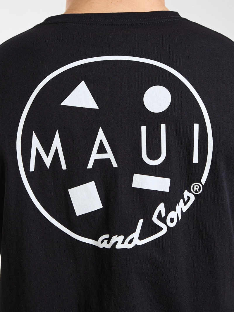 POLERA MC PALMS NEGRO HOMBRE MAUI AND SONS - 4