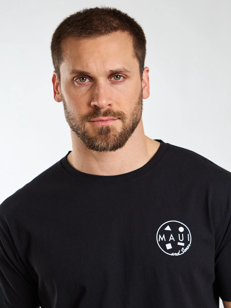 POLERA MC PALMS NEGRO HOMBRE MAUI AND SONS - 5