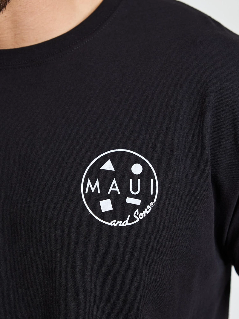 POLERA MC PALMS NEGRO HOMBRE MAUI AND SONS - 6