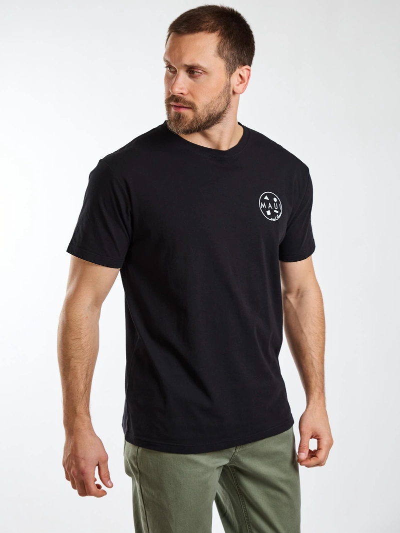 POLERA MC PALMS NEGRO HOMBRE MAUI AND SONS - 7