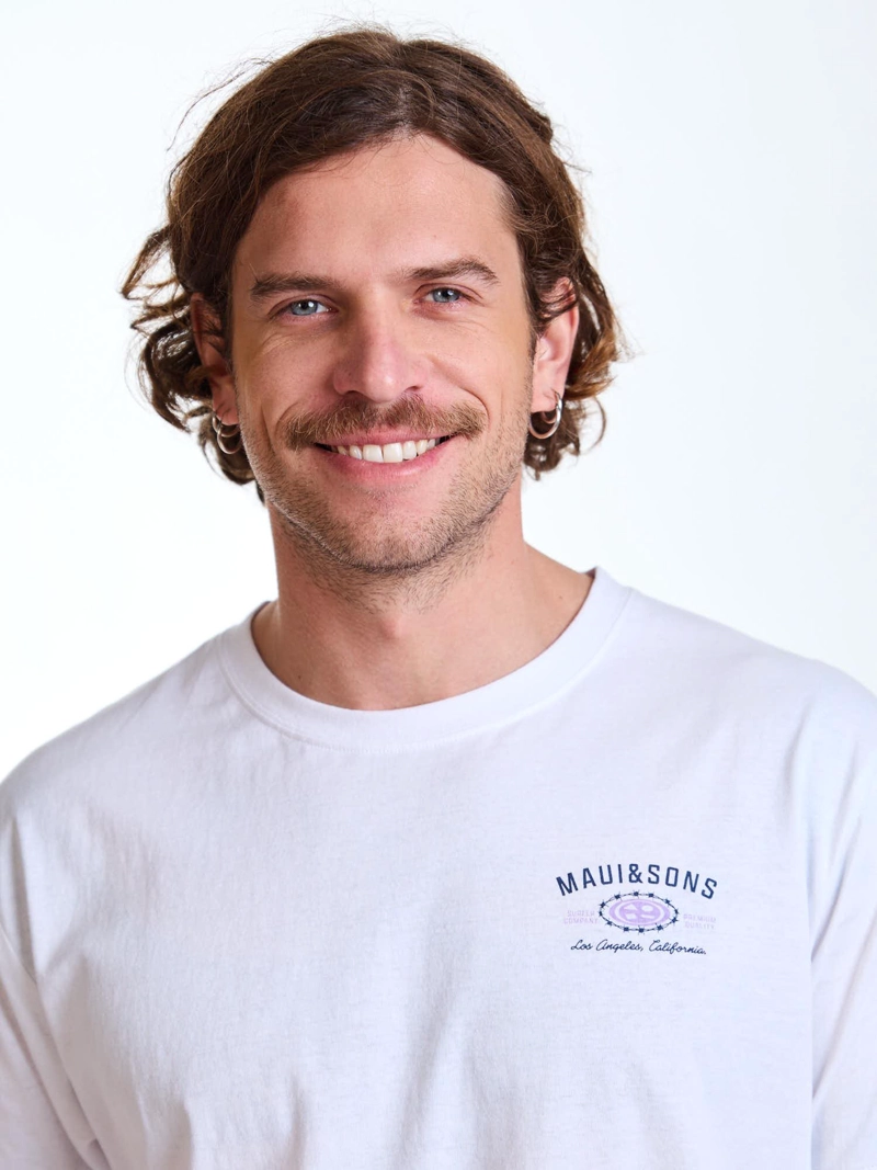 POLERA MC SURFER BLANCO HOMBRE MAUI AND SONS - 5