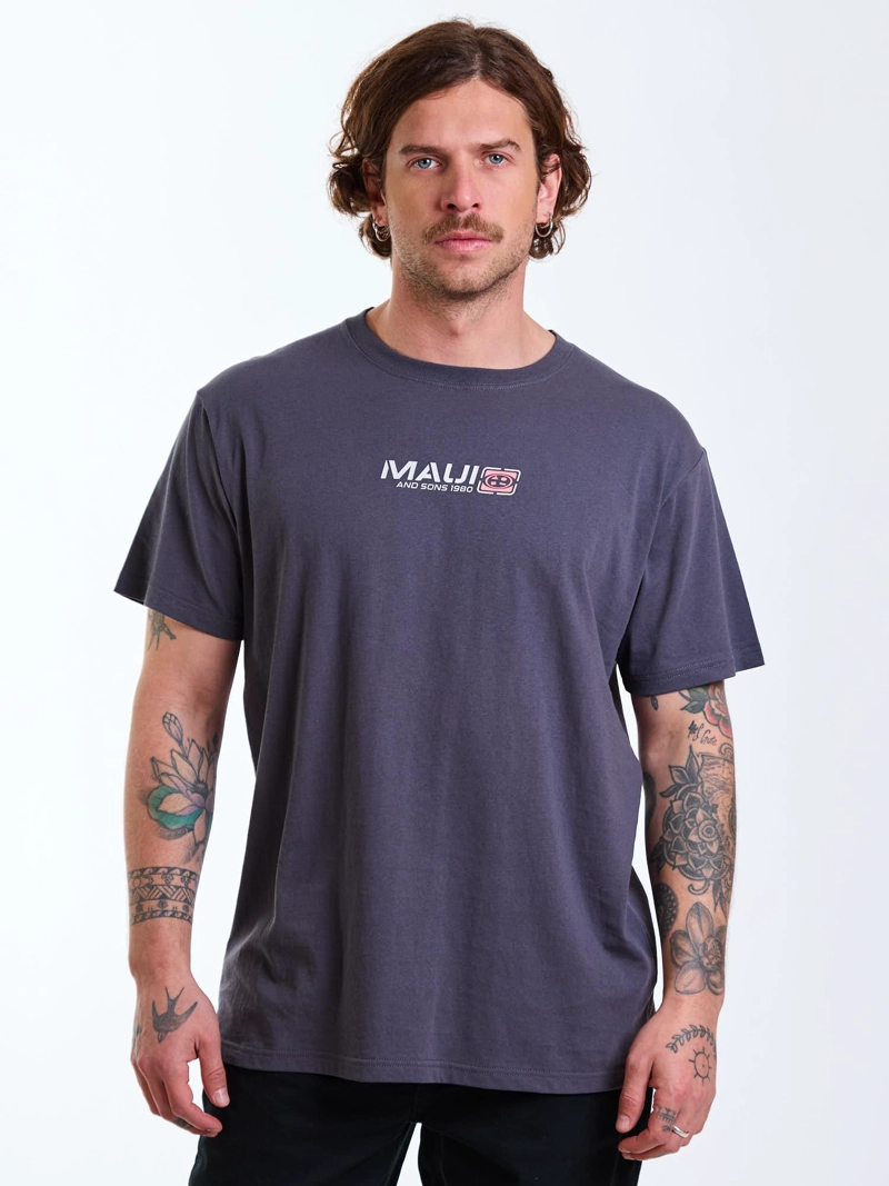 POLERA MC TROPIC GRIS HOMBRE MAUI AND SONS - 1