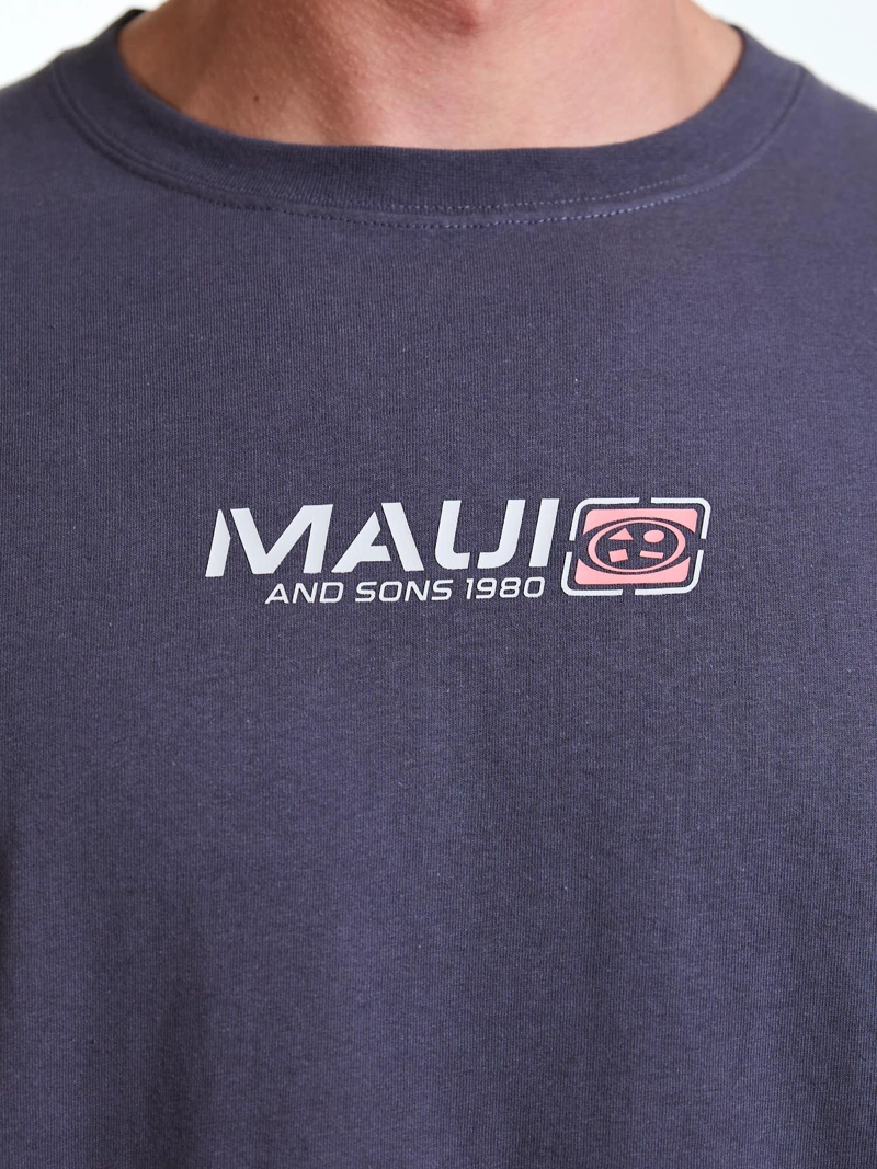 POLERA MC TROPIC GRIS HOMBRE MAUI AND SONS - 4