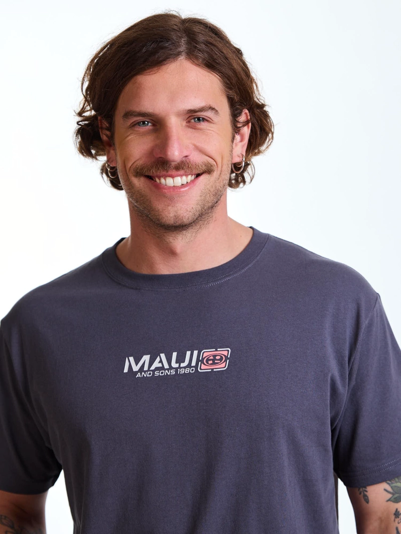 POLERA MC TROPIC GRIS HOMBRE MAUI AND SONS - 5