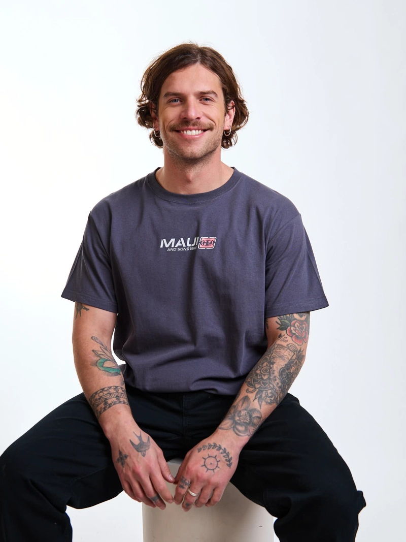 POLERA MC TROPIC GRIS HOMBRE MAUI AND SONS - 7
